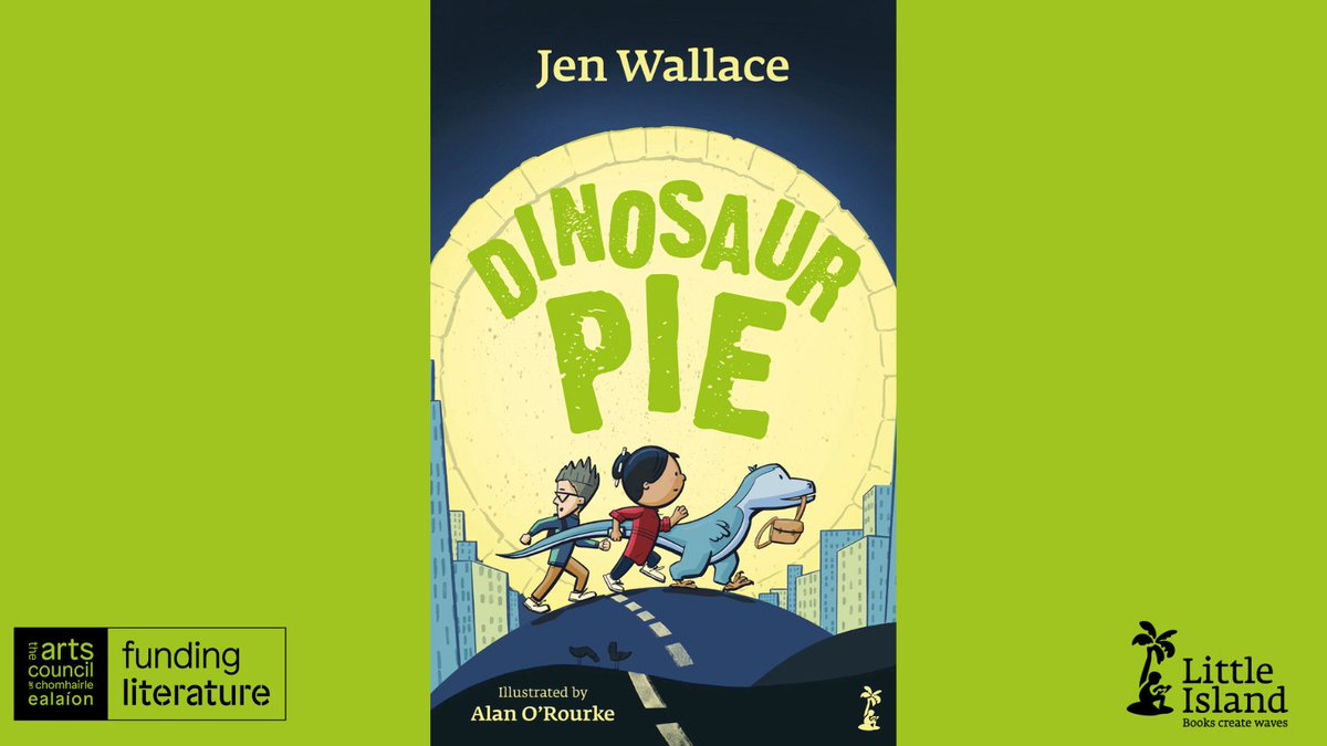 Wishing a very happy publication day to @Jenscreativity and @alanorourke! #DinosaurPie is out today! Learn more: littleisland.ie/products/dinos… @bouncemarketing