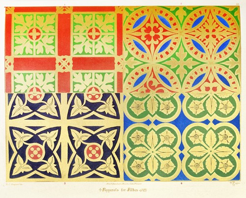 #Apparels for #Albes (4). #Plate of #Glossaryofecclesiasticalornament & #costume.#AWNPugin,1844.

#augustuspugin #pugin #gothicrevival #gothicrevivaldecoration #gothicrevivaltextile #gothicrevivalalb #glossaryofecclesiasticalornamentandcostume #puginbook #gothicrevivaldesign #alb