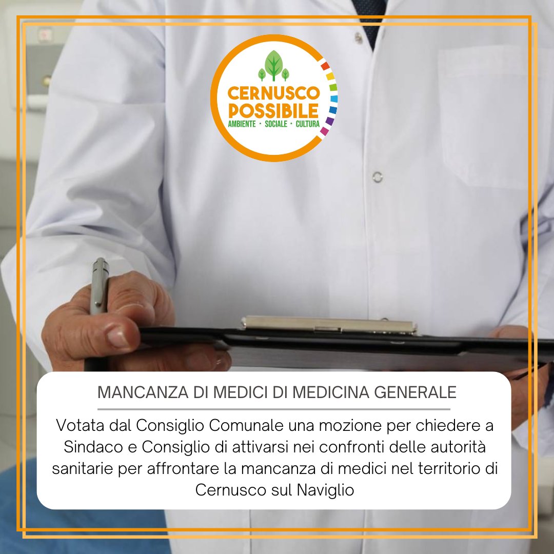 cernuscoposs's tweet photo. Il Consiglio Comunale di Cernusco sul Naviglio discute della mancanza di medici di base
#LombardiaSiCura
https://t.co/OMrASm1XLP https://t.co/96q0dgIYcW