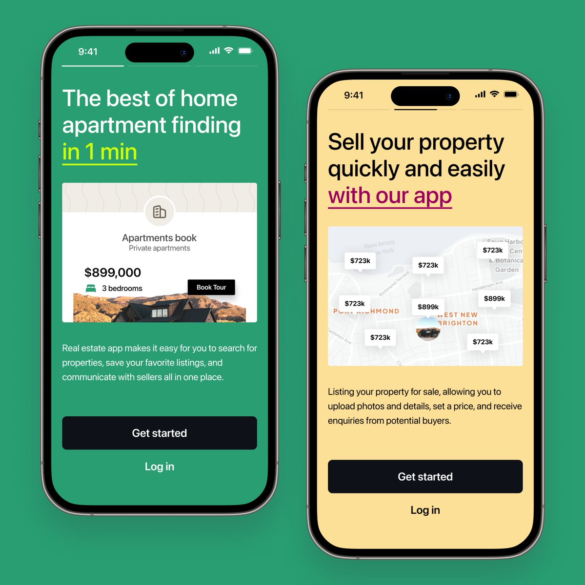 Real Estate Buy Sell ✨🪄 Onboarding Journey iOS UI