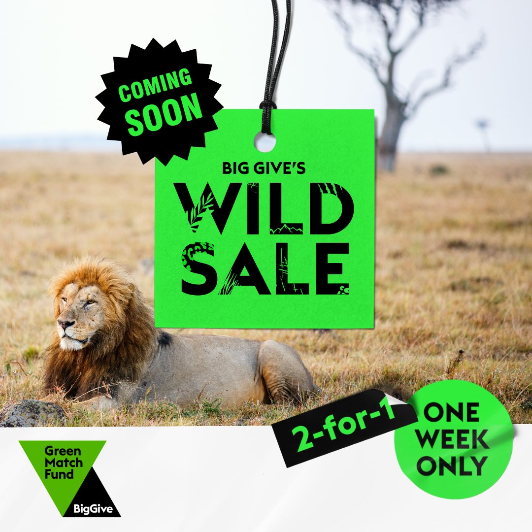 Get ready for double the excitement and double the difference.🎉 In just 3 hours, our wild sale begins. Every donation to over 200 green charities in #GreenMatchFund will be doubled! Set your reminders, and don't miss out on #2for1nature! 🌍💚 bit.ly/GMF24Social #earthday