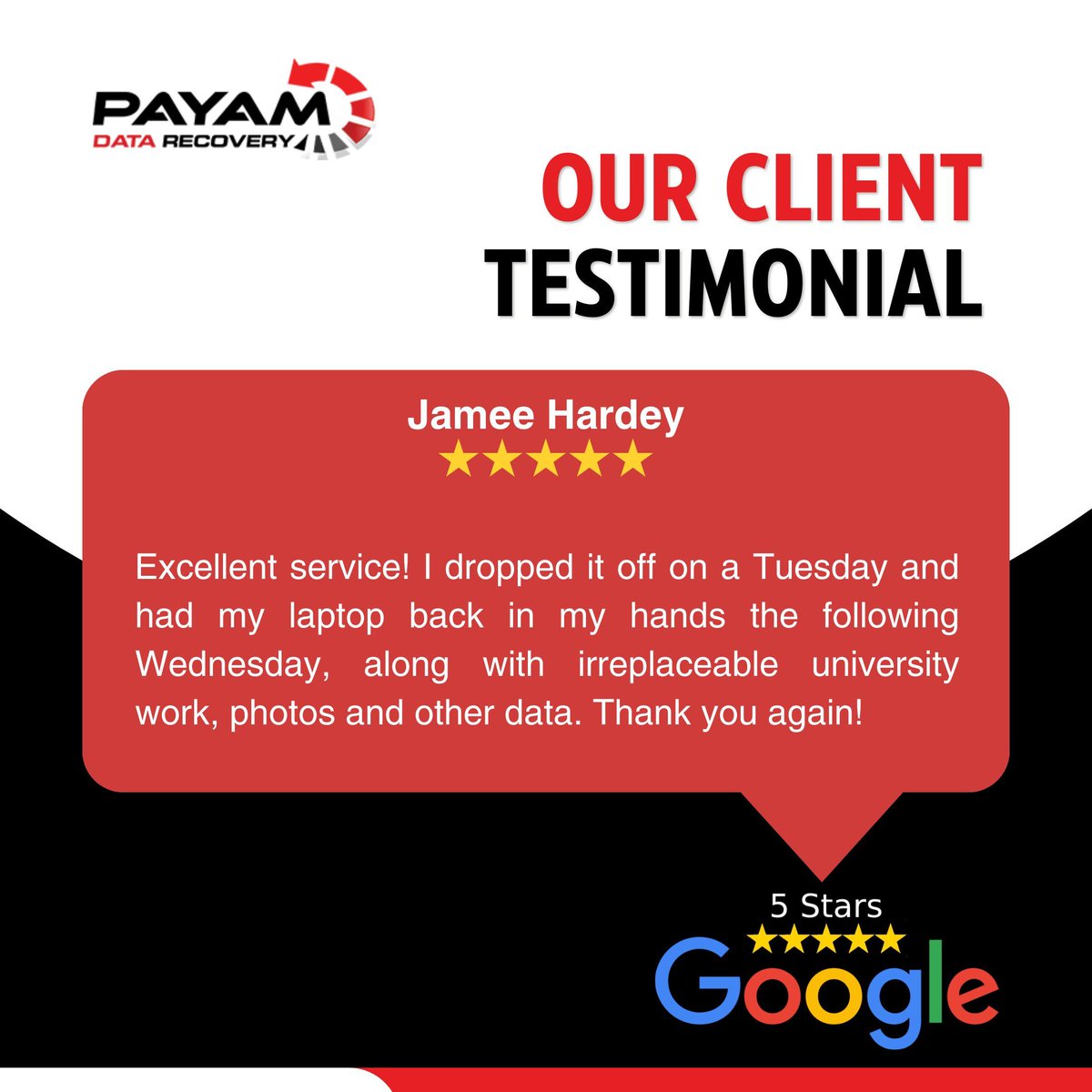 payamdata's tweet image. Experiencing data loss? Our team of experts is here to assist you! Whether you&apos;re facing issues with a malfunctioning hard disk, a problematic solid-state drive, a damaged mobile phone, or any other storage device problem, we&apos;ve got your back.

#datarescue #technicalsupport