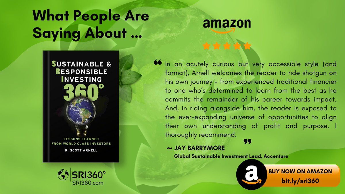 Buy your copy here: bit.ly/sri360

#sustainableinvestment #impactinvesting #responsibleinvesting
