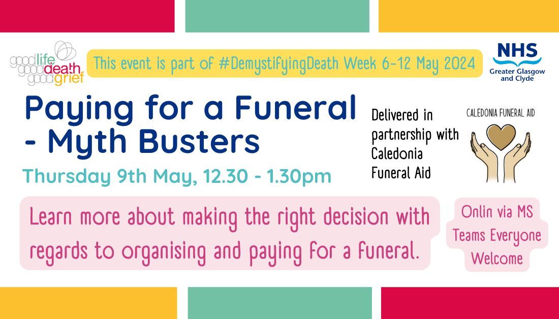 #DemystifyingDeath 📢 @EastDunHSCP @GCHSCP @WDCouncil @RenHSCP @InverclydeHSCP @erhscp @nhsggc @LifeDeathGrief @NHSGGCCarers Caledonia Funeral Aid provides information and advice on making the right decisions when planning a funeral 💡 Book direct 👉 buff.ly/3TXU1N0