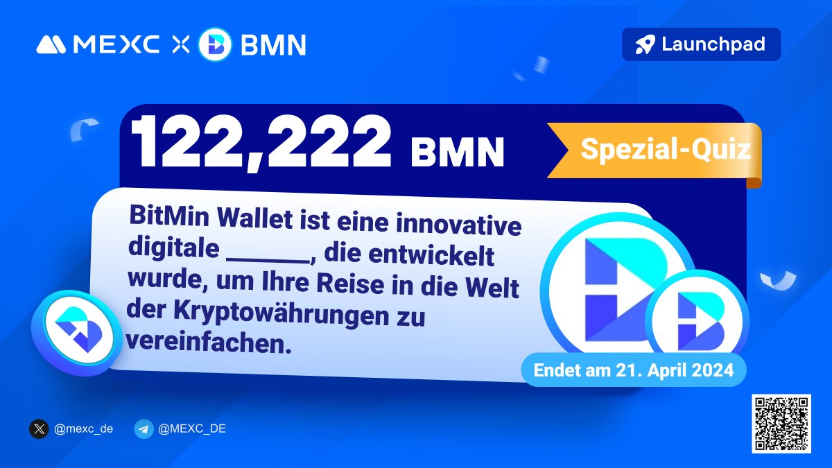 MEXC_DE's tweet photo. Und nochmals 122'222 $BMN Token an Euch vom Projekt #BitMinWallet
Teilnahme:
- Folge uns & @BitMinWallet
- Like & Retweet diesen Post
- Formular ausfüllen⤵️
https://t.co/4TtqKmb7xJ
#MEXC #Giveaway https://t.co/ynOfBJHUn3