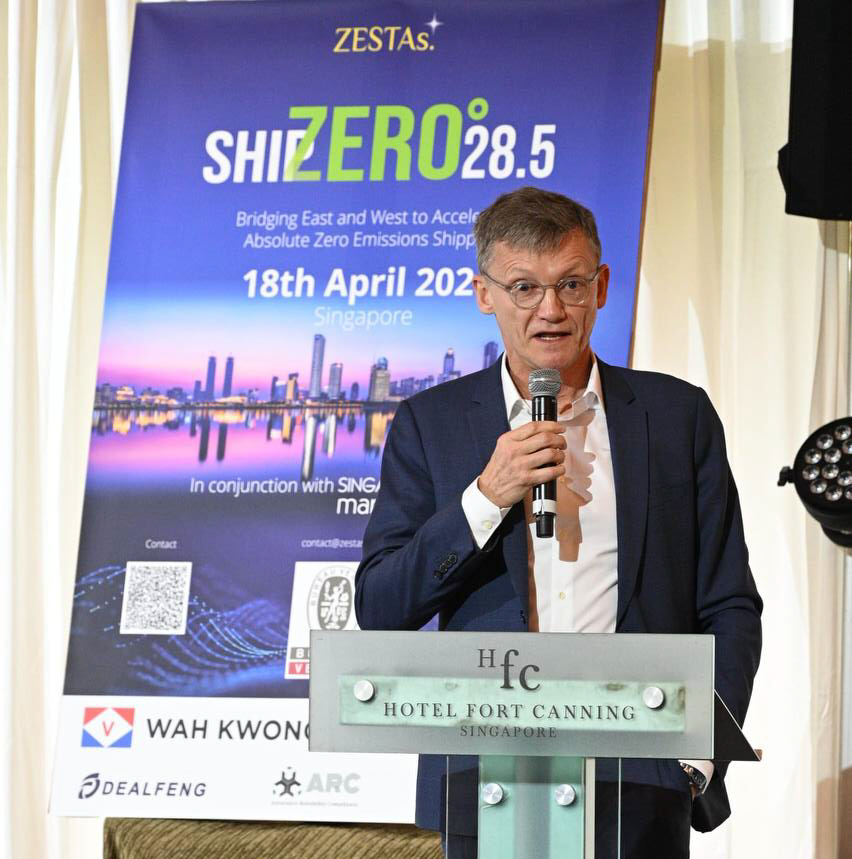 Matthieu de Tugny, President @BV_Marine highlighted the transformative potential  of smaller-scale operations at @ShipZERO28.5 today:

"Small is insightful. Short sea shipping can be an incubator for the decarbonization of the whole maritime industry."