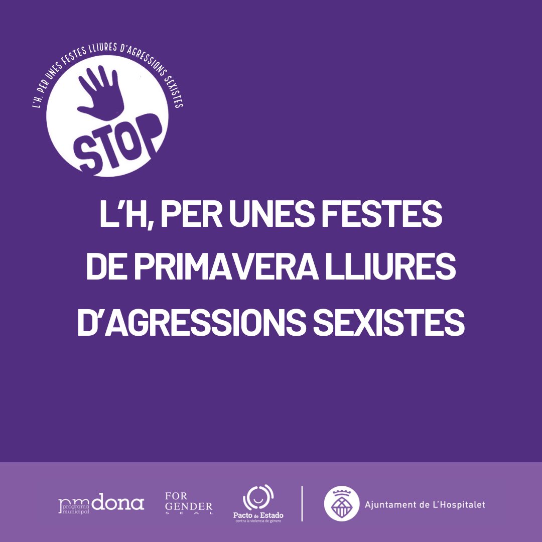 LHFeminisme's tweet photo. Les Festes de #PrimaveraLH compten amb dos Punts Lila ‼️

🟣 Davant casos d’assetjament sexual i violència masclista els hi podreu trobar dintre del recinte de La Farga i al Parc de la Remunta, el divendres, 19 d’abril, i el dissabte, 20 d’abril. 

#LHfeminisme https://t.co/VDTkaBOEyl