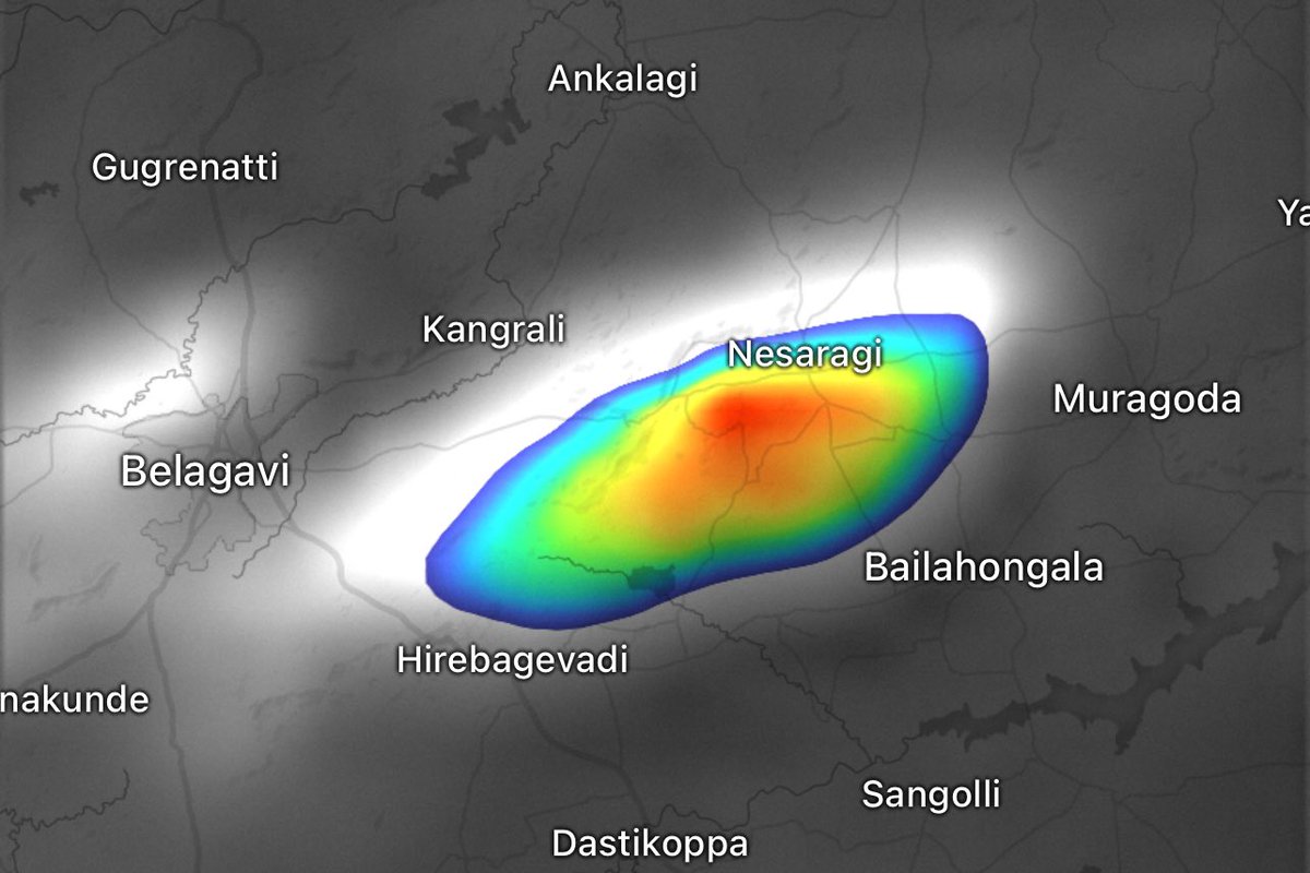 TS Popup seen to west of Belagavi ⛈️
Dense clouds with Lightning activity to south of Hospete⚡️
#KarnatakaRains