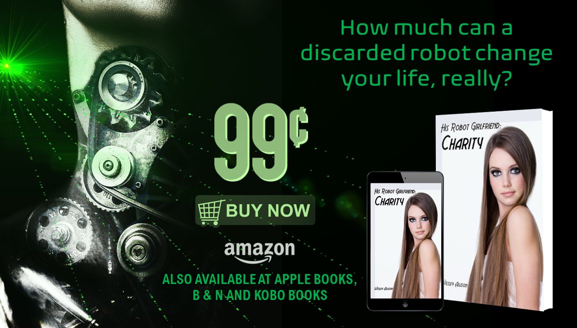 His Robot Girlfriend: Charity – 99 cents at Apple Books #Scifi #Robot - itunes.apple.com/us/book/his-ro…