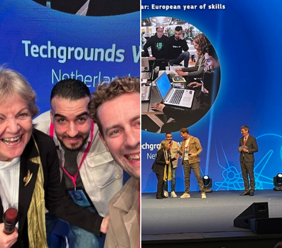 ElisaFerreiraEC's tweet photo. #TechGrounds, supported by #CohesionPolicy, won the 2023 #RegioStars award!
The project contributes to:
🔵bring tech entrepreneurship & digital skills to underprivileged communities & neighbourhoods
🟠reduce the mismatch in the IT labour market
🟡narrow the digital divide https://t.co/Tv6LfQmMrr