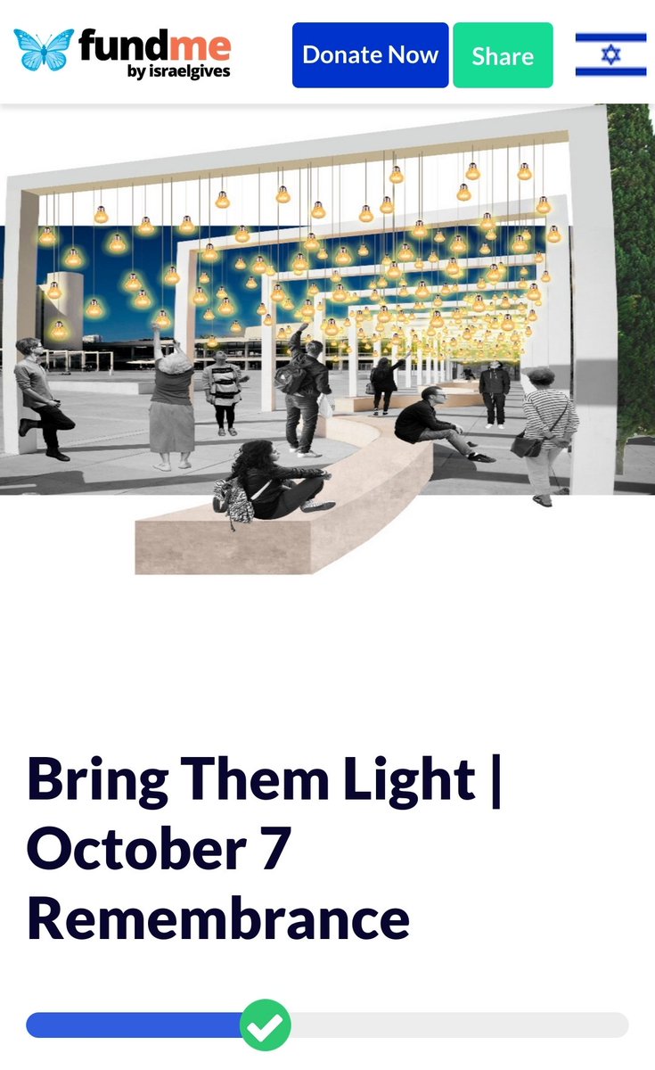 'BRING THEM LIGHT' - a #fundraiser for a rememberance art installation for the victims of #October7 at HaBimah Square, Tel Aviv:

📎 my.israelgives.org/en/fundme/Brin…

#BringThemLight