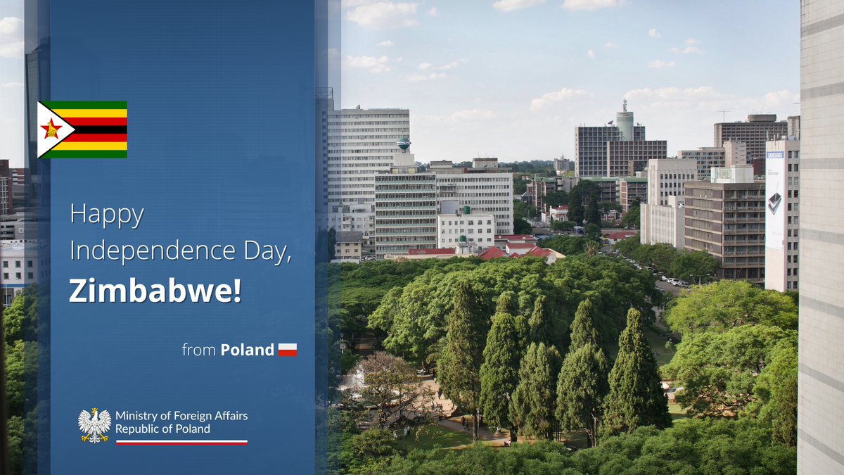 Best wishes for peace and prosperity to all the people of Zimbabwe on the occasion of National Day! 🇵🇱🇿🇼