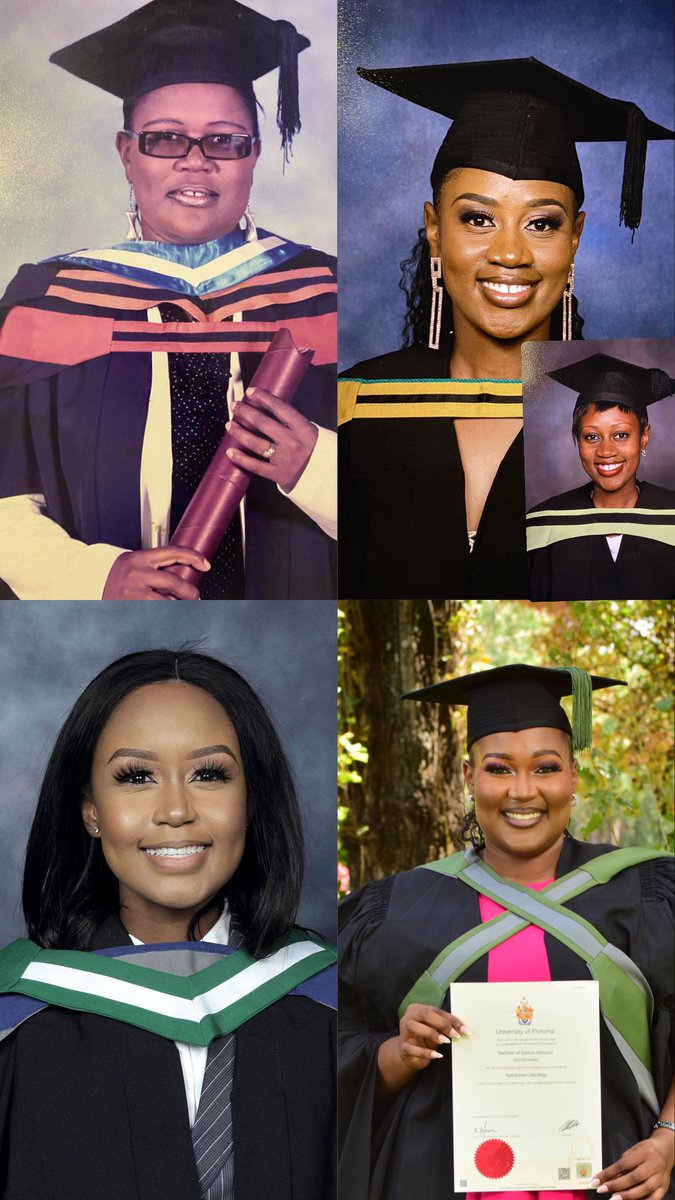 boitty_m's tweet image. My little sister bagged her Honours degree at UP yesterday and this is how our household currently looks like 🥹🤌🏽😮‍💨❤️

My mom and her cubs 😮‍💨God’s faithfulness? I’m in awe 🤌🏽