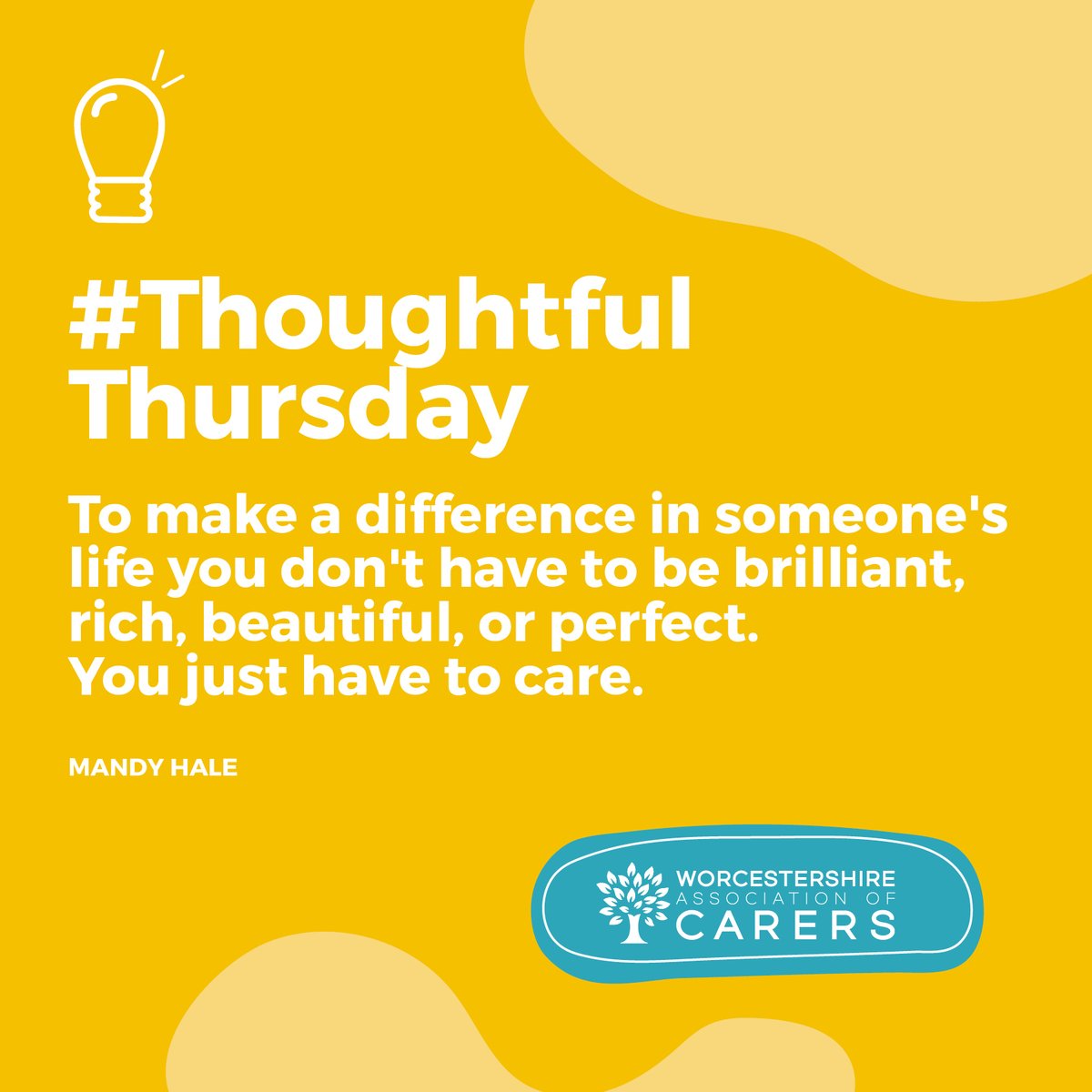 Hello Thursday 💛 #unpaidcarers #carerwellbeing #carersupport #worcestershire #mentalhealth #mentalwellbeing #selfcare #wellbeing #thoughtfulthursday #thursdayvibes #thursdaythoughts #beproud #thursday #thursdaymotivation