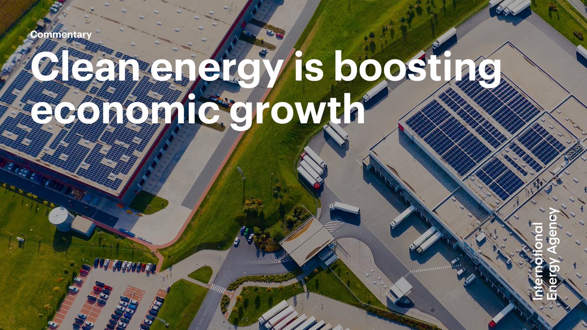 New first-of-its-kind analysis from @IEA shows the major contributions clean energy is making to the world economy In 2023, it accounted for 10% of global GDP growth, adding around $320 billion to economic output Learn more in our new commentary ➡️ iea.li/4d2594b