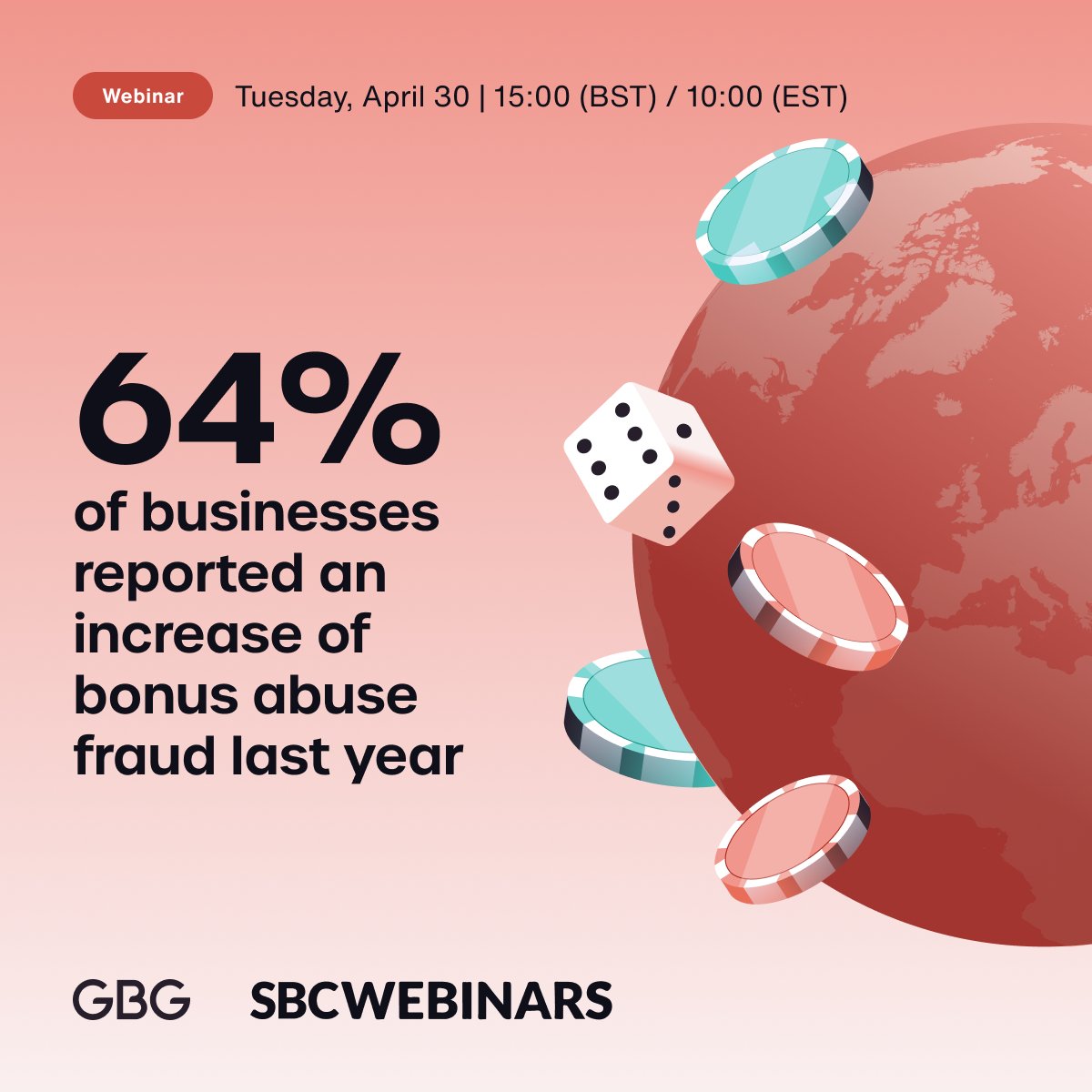 Operators are feeling the squeeze from bonus abuse and there are no signs of it slowing down. Are you among them? Learn how to stop multiple sign-ups in our upcoming webinar in partnership with <a href="/SBCGAMINGNEWS/">SBC GAMING</a>. Register now: bigmarker.com/sbc-webinars/B…
#BonusAbuse #iGaming