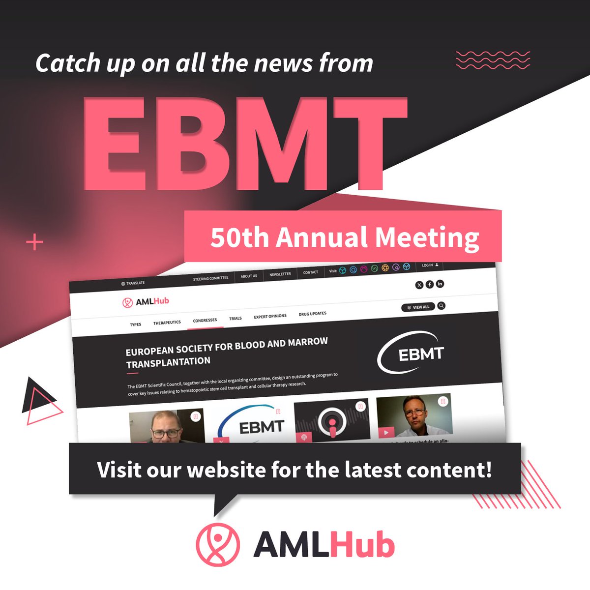 We hope you enjoyed following our live updates and congress coverage from #EBMT24! Keep an eye on our socials for post-congress key points and insights. #IME #cancerresearch #EBMT
