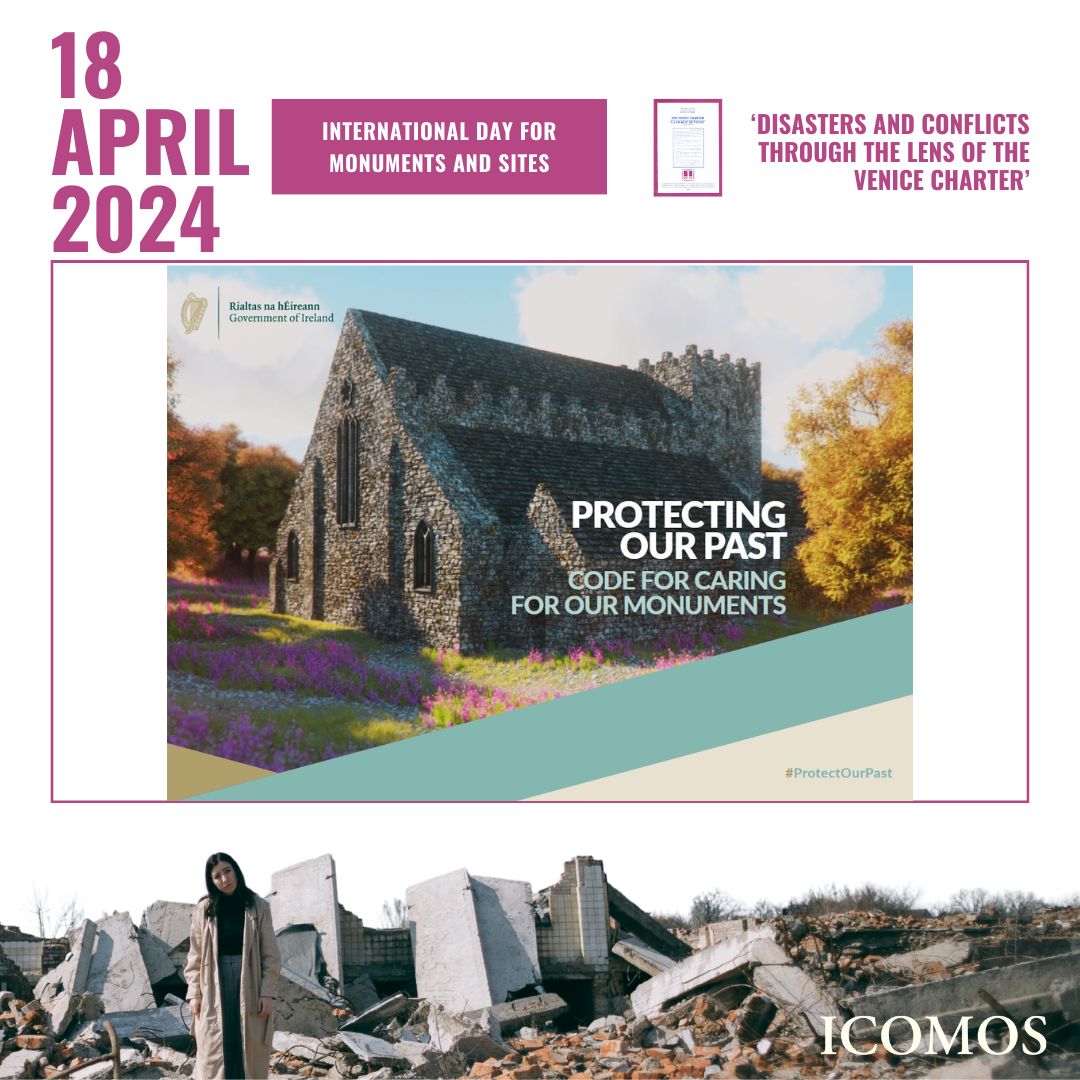Thursday 18th April is International Day for Monuments & Sites. It is important to #ProtectOurPast for our vulnerable archaeological & architectural heritage sites, tinyurl.com/743n75wc. 
#RoscommonHeritage #LoveYourHeritage #RosHeritageForum #18April #ICOMOS #IDMS2024