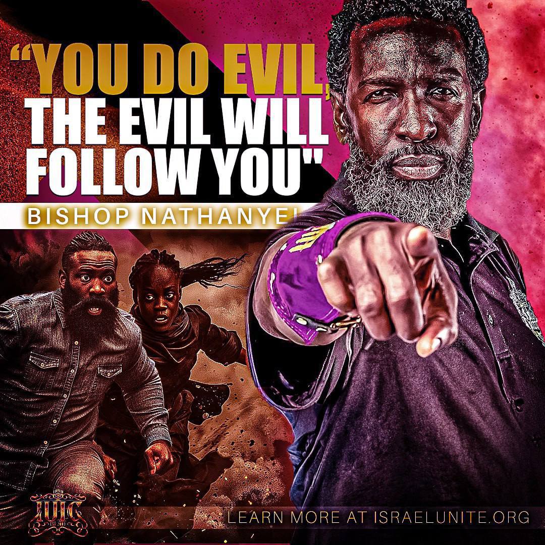 “You do evil, the evil will follow you”
……………………………….
Visit our website here 💻👨🏾‍💻🖥
🔴 solo.to/unitedinchrist

#DailyBread #BibleVisuals #Bible #Scriptures #IUIC #Israelites