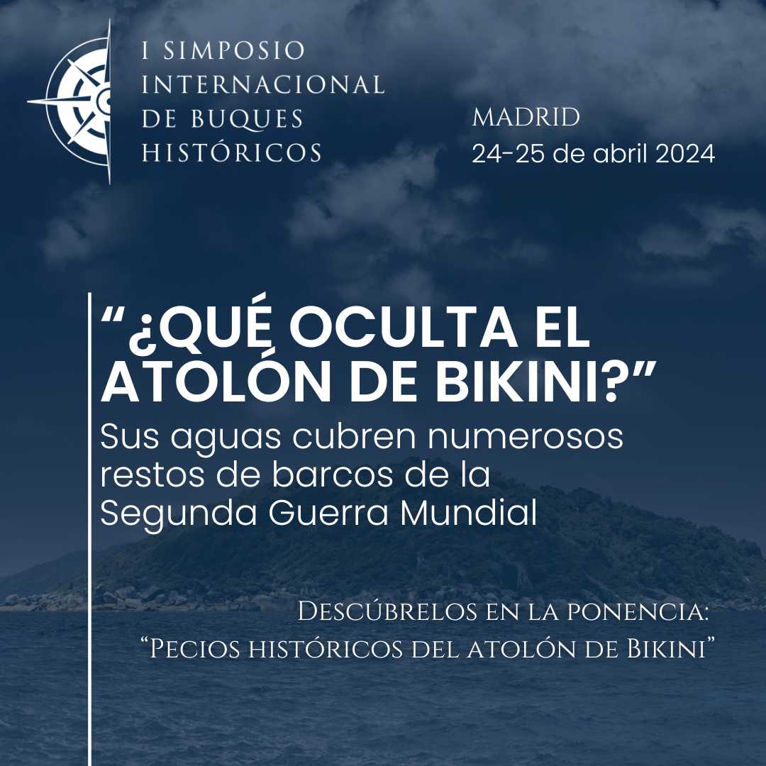 ingnaval's tweet photo. Entre 1946 y 1958 se probaron + de 20 bombas de hidrógeno y atómicas en el #atolón de #Bikini
Además del rastro nuclear, sus aguas esconden numerosos #pecios que nos descubrirá Roberto Tuda en su ponencia “Pecios históricos del atolón de Bikini”
✍️ https://t.co/VrJkqeCRQK https://t.co/declw7zcDi