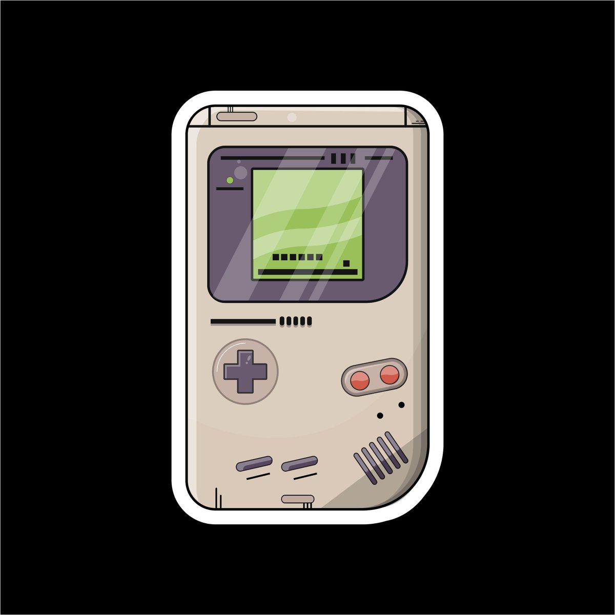 🖐🎮Game Handheld Evolution 🎮🖐 #flatdesign #game #handheld #handheldgaming #stickers #sticker #GraphicDesign