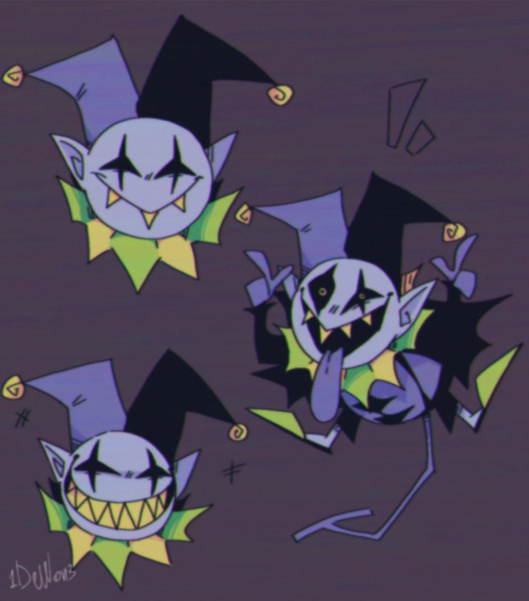 I'm alive! Damn it, I think I've lost the habit of drawing in two weeks.

#DELTARUNE #Jevil