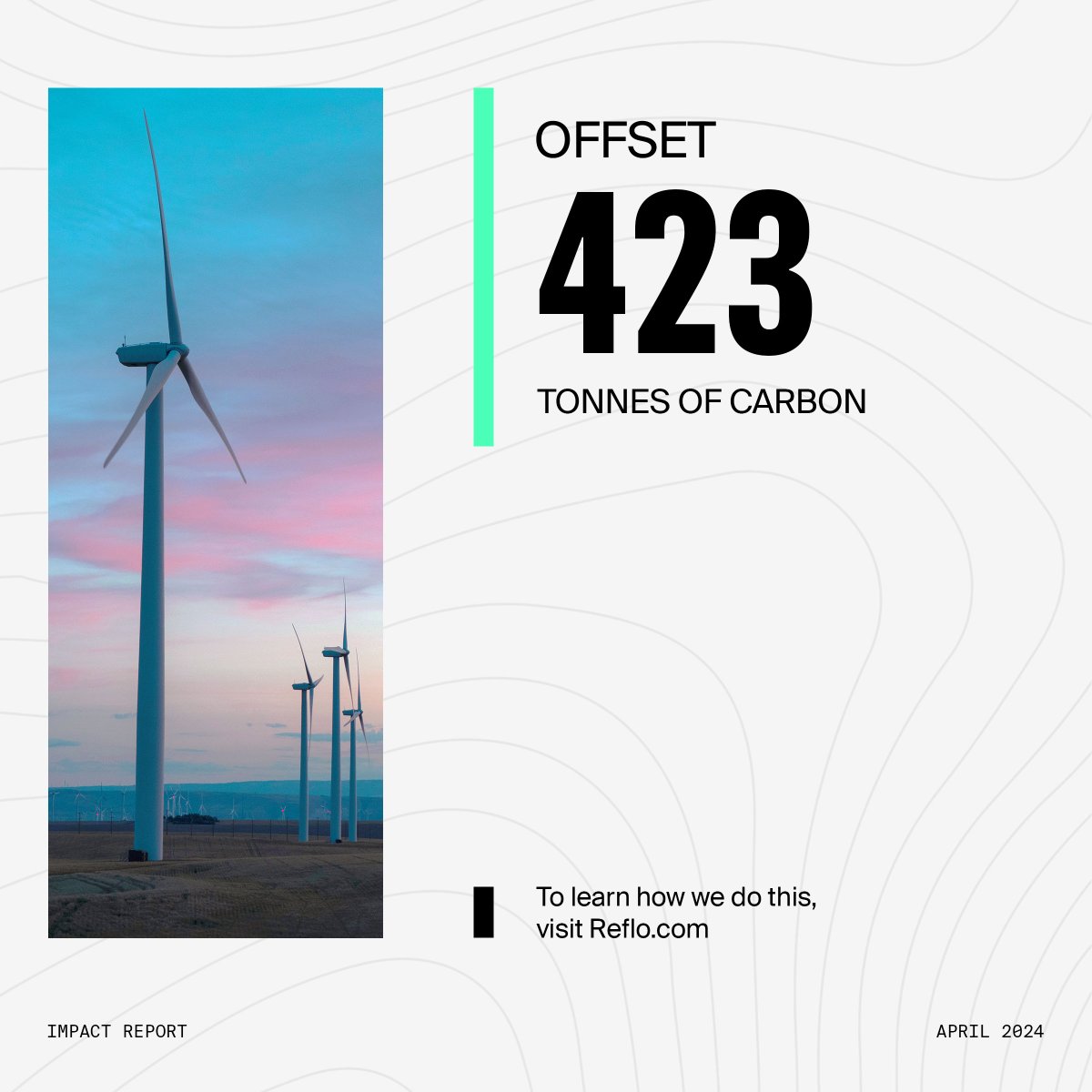 Our sustainability journey so far, in numbers 🌳🌎 #TeamReflo