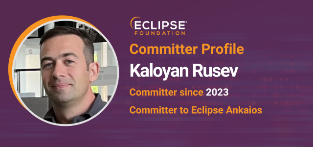 Learn about Kaloyan Rusev's experiences as an Eclipse committer, and how Eclipse Ankaios got started, in our latest committer profile: hubs.la/Q02s85Wh0 #CommunityIsKey #opensource