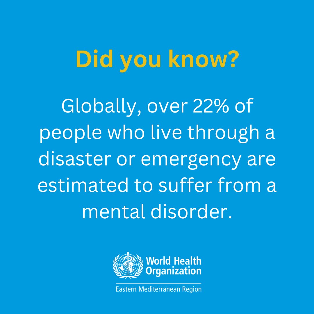 Globally, at any given time, 1 in 8 people have a mental health problem. Over 22% of people who live through a disaster or emergency are estimated to suffer from a mental disorder. Yet far too little money and other resources are directed to mental health support.