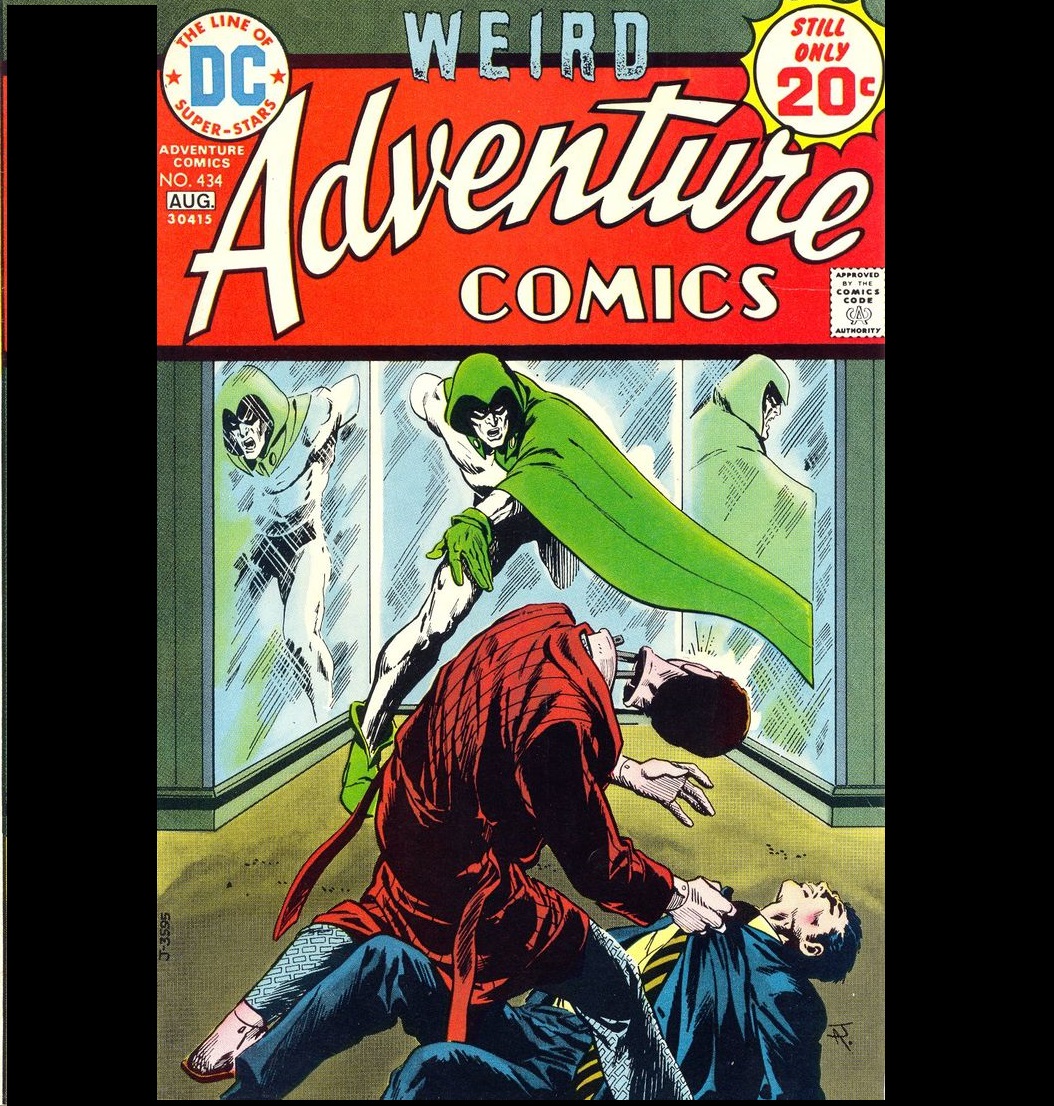 Shop dummies come to life and go on a killing spree!
Can the Spectre stop them?

Join David and guest host Steve as they recount this terrifying tale from Adventure Comics 434.
theearth2podcast.podbean.com/e/the-nightmar…

#DCComics #comics #AdventureComics #Spectre #TheSpectre #HorrorComics #Autons