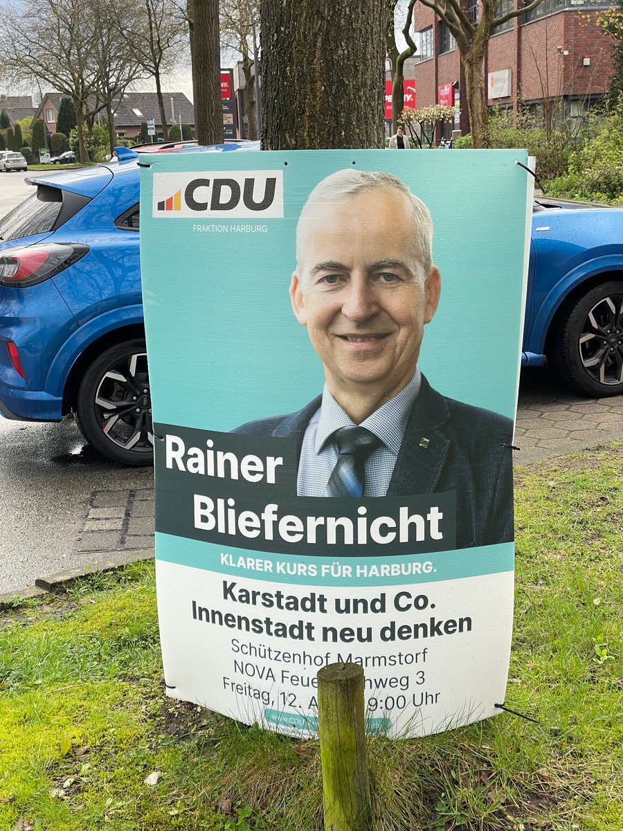 #CDU versucht es endlich mal mit ehrlicher Wahlwerbung aber irgendwie ist dem Grafiker ein falsches „B“ reingerutscht.