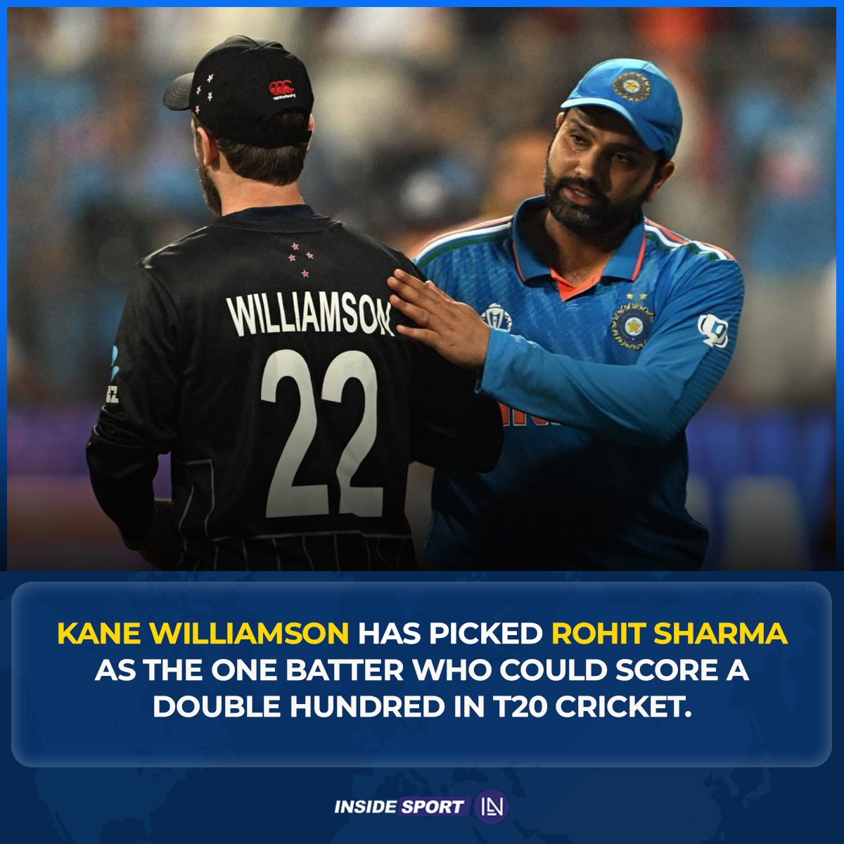 What are your thoughts on this? 🤔

#KaneWilliamson #RohitSharma #IPL2024 #CricketTwitter