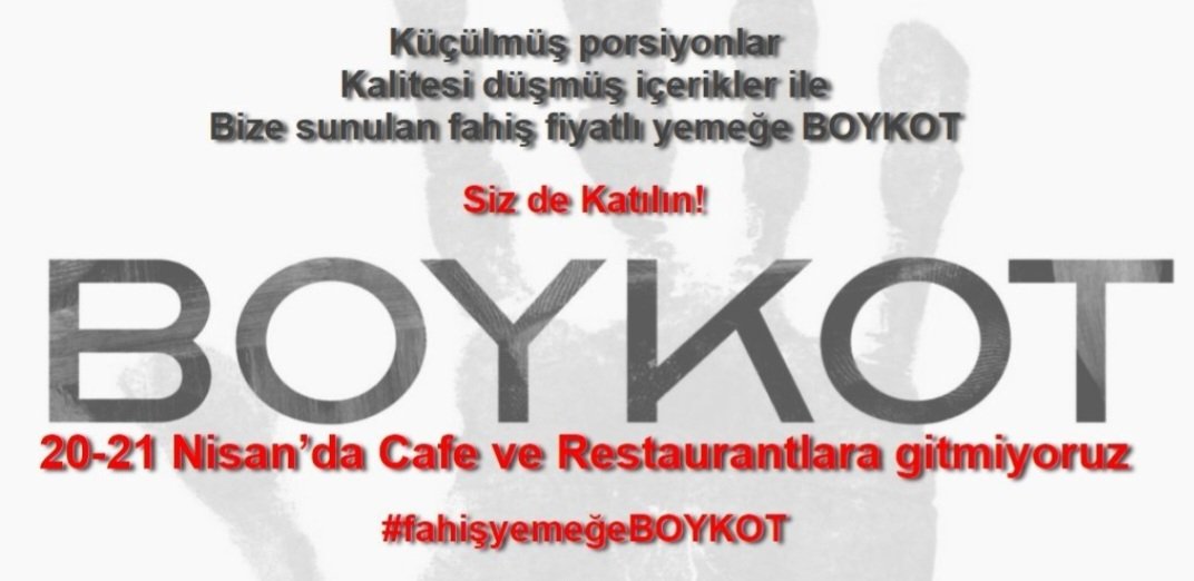 #fahişyemeğeBOYKOT