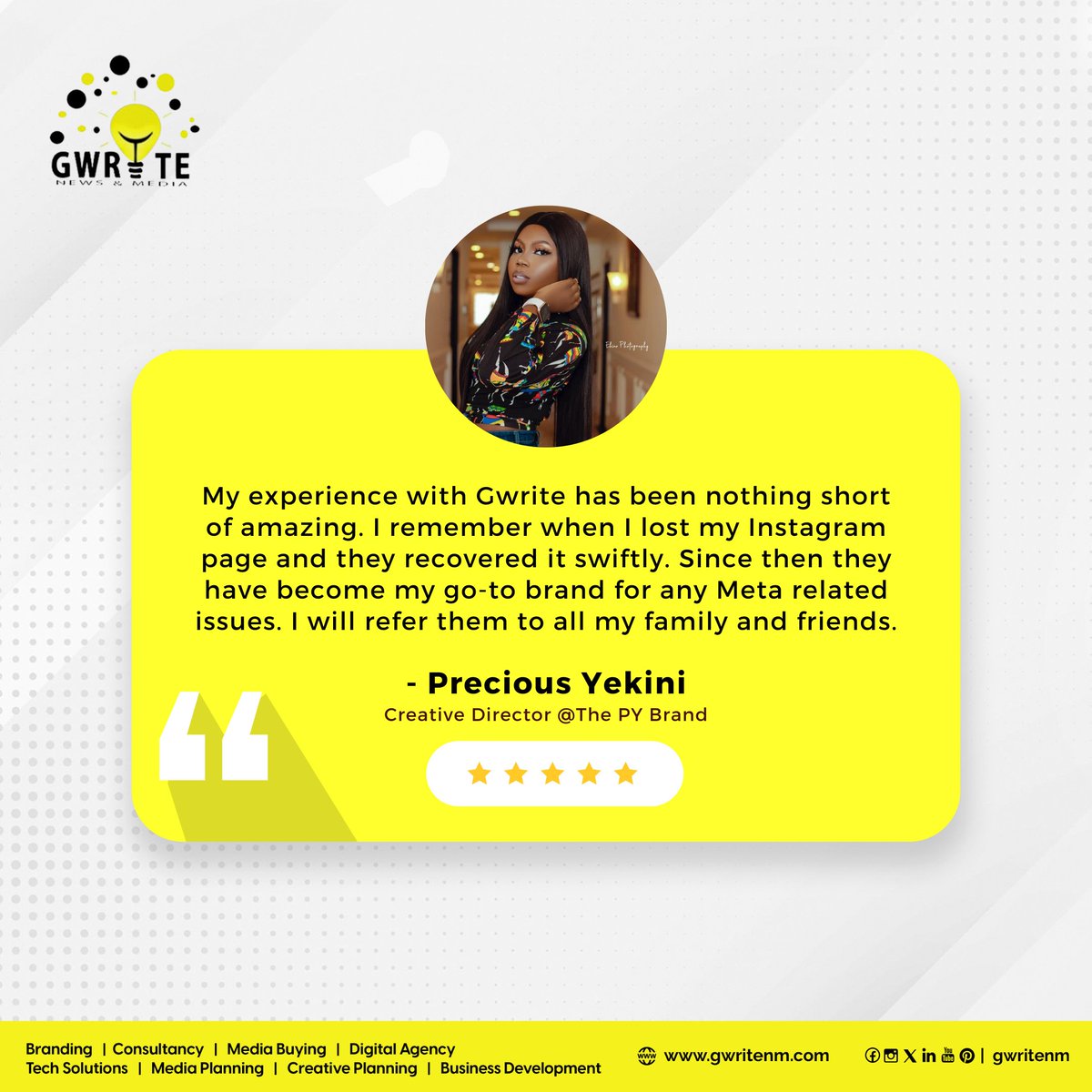 Here's what our amazing client had to say! 🌟

Experience Gwrite today!

 #ClientReviews #HappyCustomers #CustomerFeedback #SatisfiedClients #Testimonials #PositiveFeedback #FiveStarService #TopNotchService #QualityMatters #CustomerSatisfaction #HappyClientsHappyUs #Gwrite