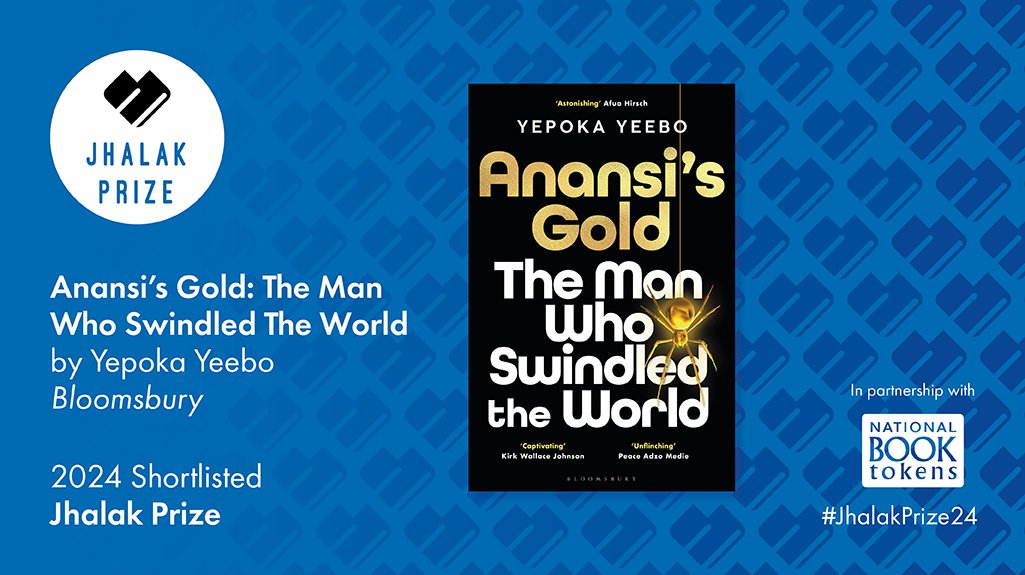 💫 We're thrilled to see Anansi's Gold by Yepoka Yeebo on the #jhalakprize24 shortlist! Congratulations to Yepoka and all the other nominated authors! #jhalakprize
