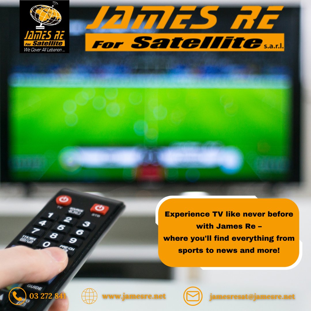 Enjoy the best of TV with James Re – from sports to movies and everything in between!

For more info:
03 272 841
.
.
#satellitetvservices #jamesreforsatellite #channelsdistributor #familyentertainment #movies #tvshows #jamflix #SatelliteTv #kidschannel #globalchannels