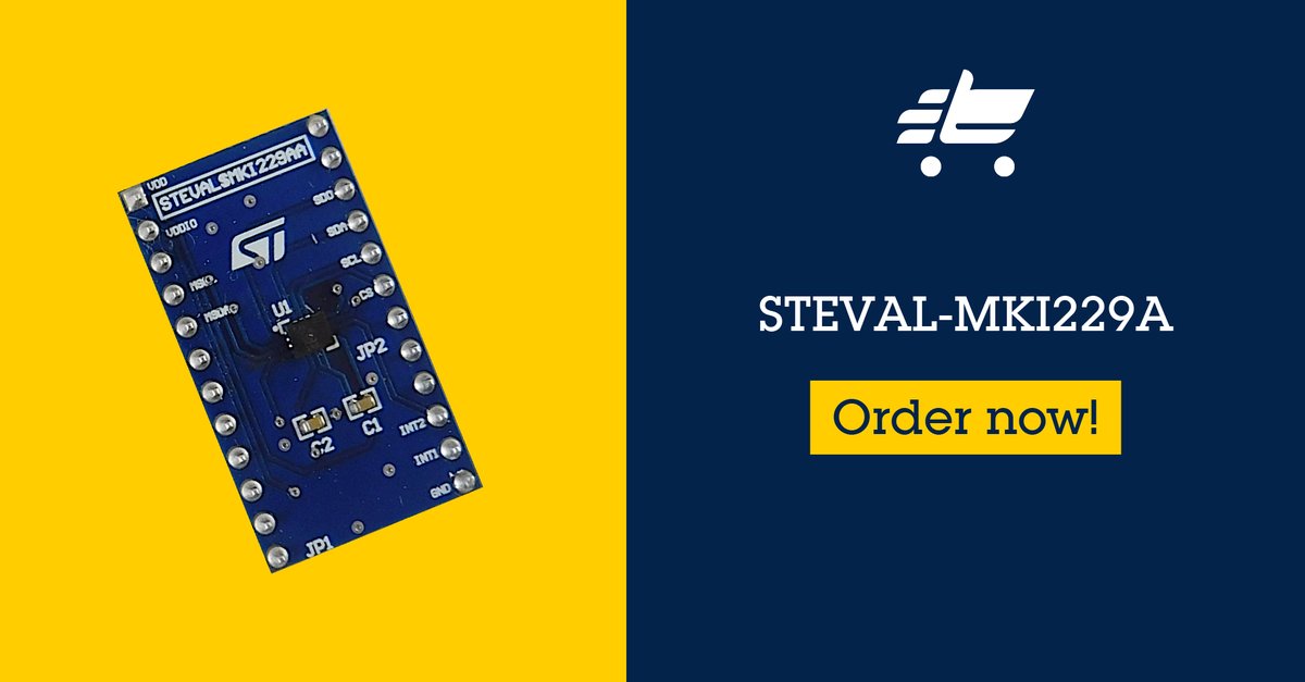 Have you tried the LSM6DSO16IS adapter board for standard DIL24 sockets? It's the easy way to add an intelligent inertial module for gesture recognition, activity recognition, and motion tracking functionality in your projects.
🛒 spkl.io/60194FFAH
#eStore #ISPU