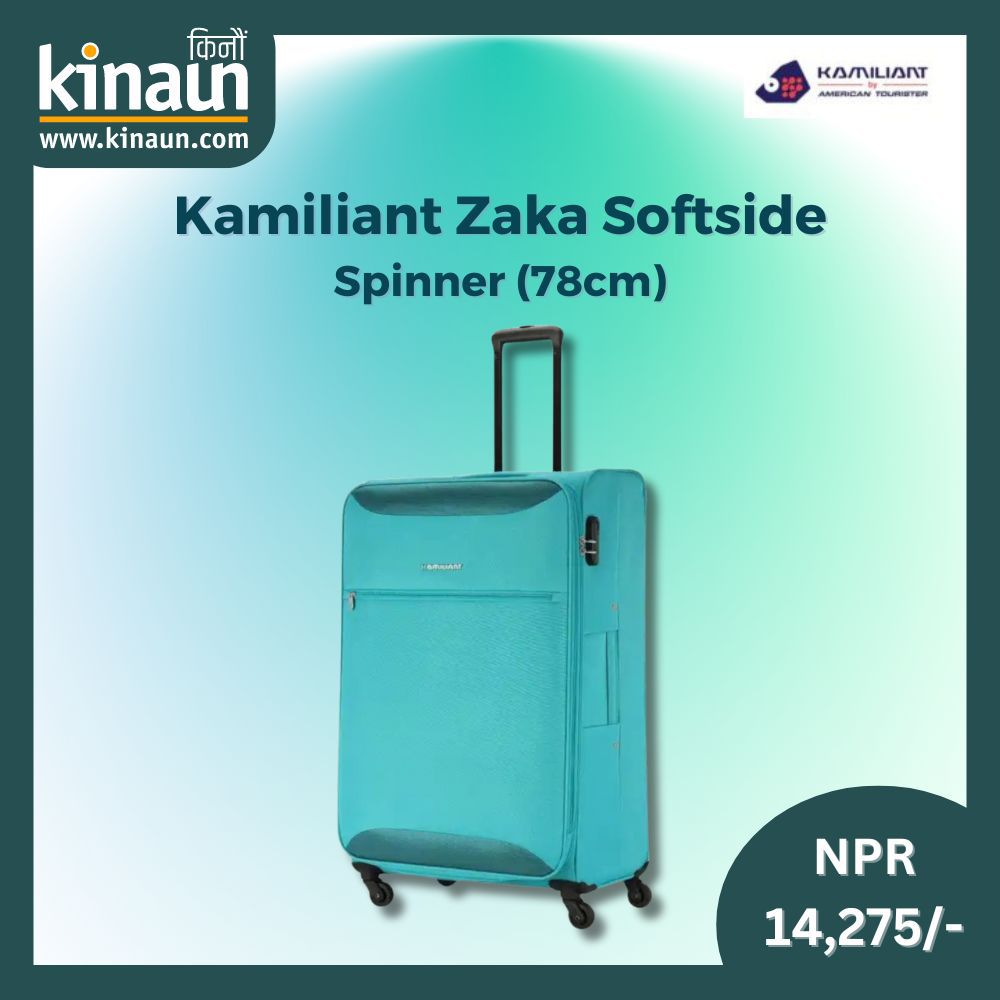 Kamiliant (by American Tourister) Zaka Softside Spinner Suitcase at NPR 14,275/-
kinaun.com/product/kamili…

#Kamiliant #AmericanTourister #suitcase #softsuitcase #travel #travelsuitcase #luggagebag #kinaunshopping #किनौं