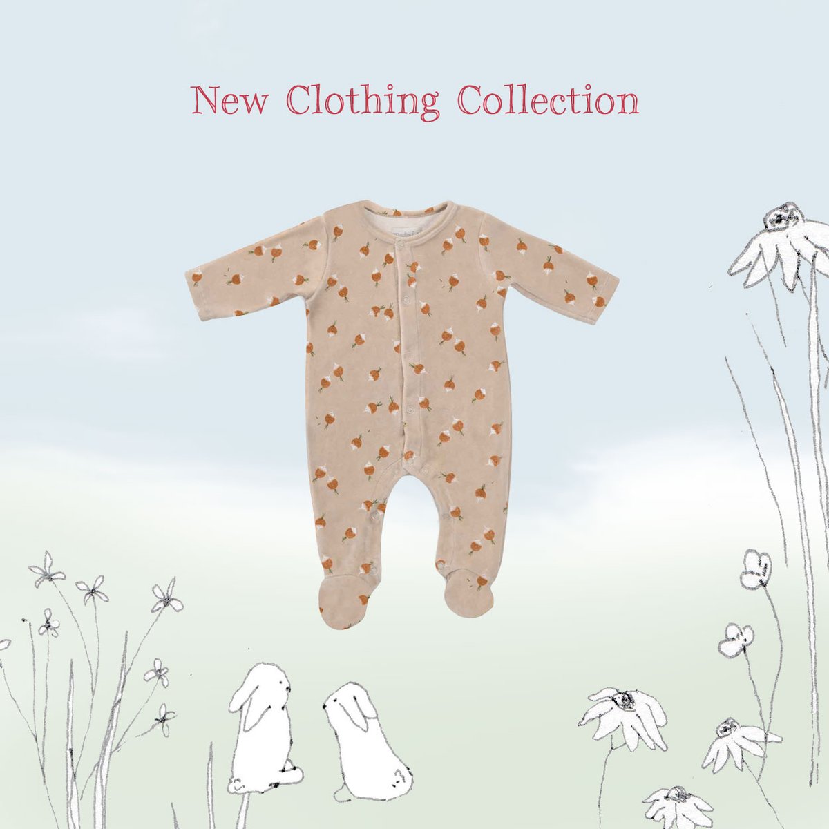 Just look at this little radish print sleep suit. Can I dress Ralph in this? Can I....?