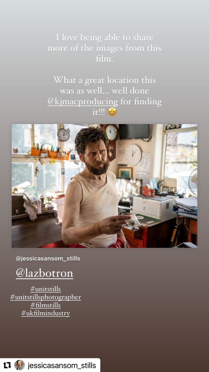Helen_Andrew_'s tweet photo. Larry is in a new film! Credit to Jessica Sansom on Instagram! #larryrickard https://t.co/D7lajrurfN