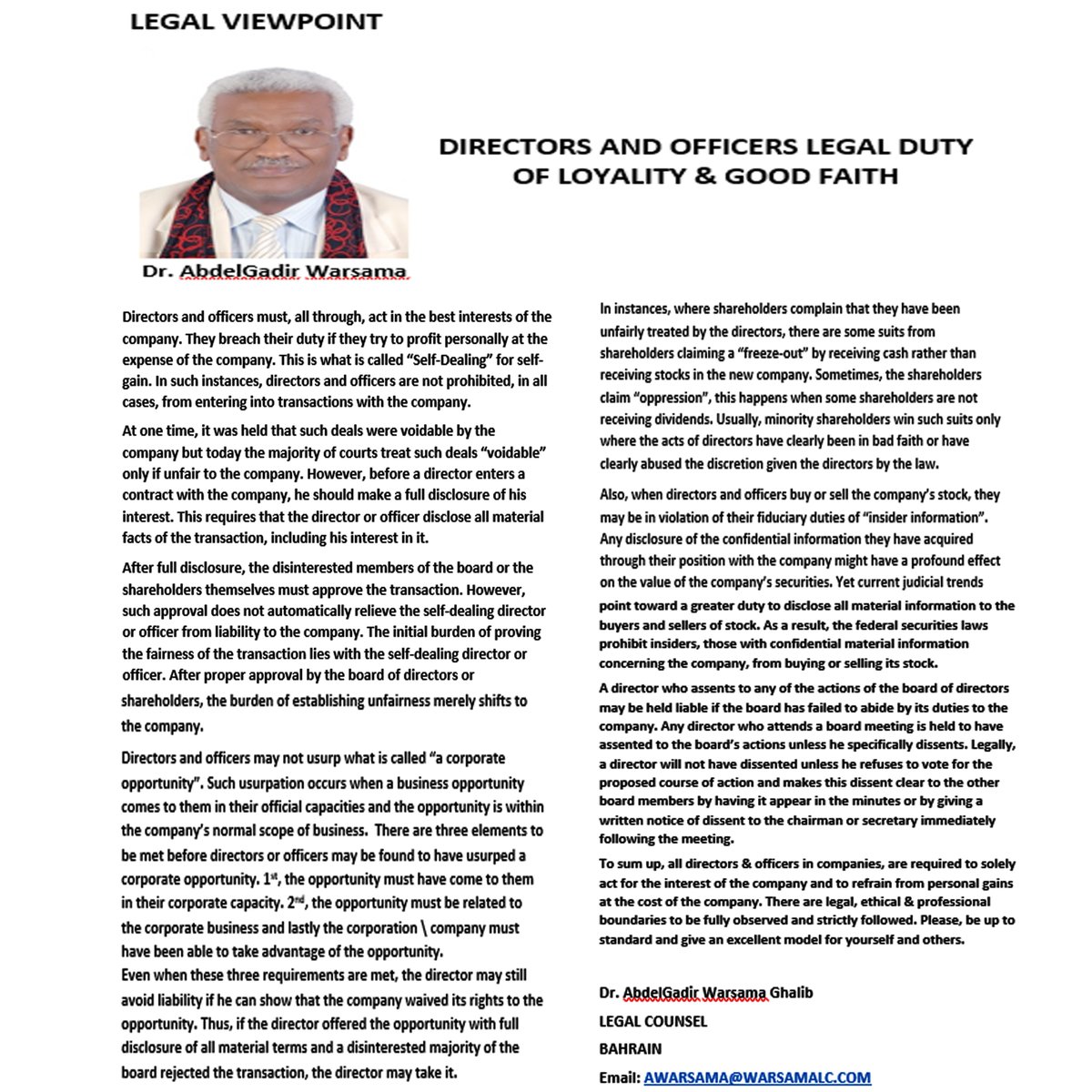 Read more... lnkd.in/dVtChh48 #legalcounsel #legalexpert #legaladvisor #dr_abdelgadir_warsama_consultancy #professor_o