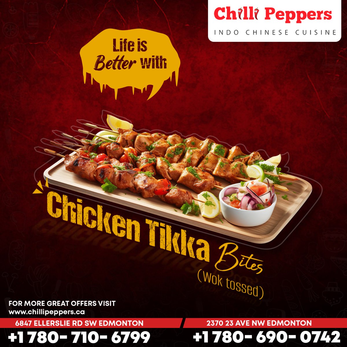 Life is always better with a little bit of spice and some chicken tikka bites.  So go ahead, treat yourself to some deliciousness and let the flavors transport you to a place of pure joy. #ChickenTikkaBites #ComfortFood #SpiceUpYourLife'