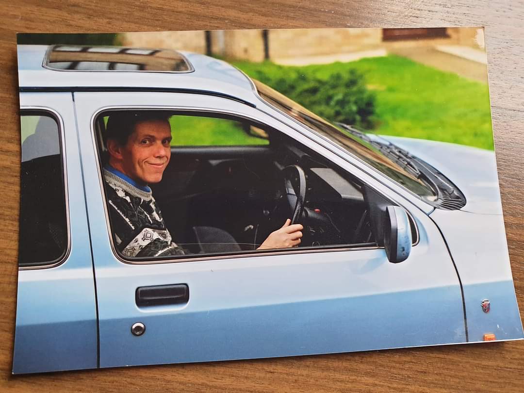 Birthday hat-tip to my dad, seen here circa 1990, in his Sierra Ghia, uncharacteristically without a pipe between his lips.