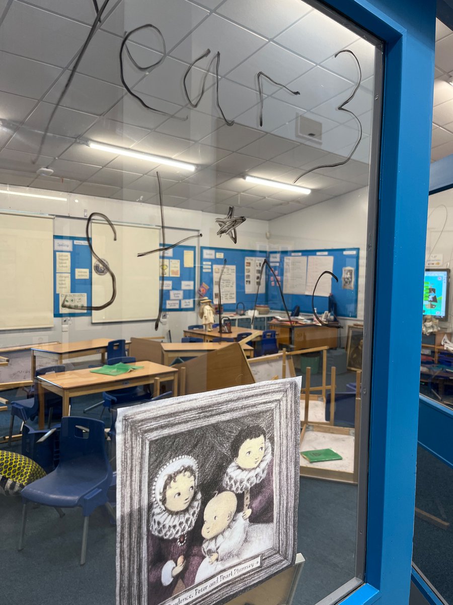 Oh no! Look what Miss Alderton found when she came into school this morning! Who has done this? I wonder who the children are in the portraits. <a href="/LiteracyCounts1/">Literacy Counts</a> <a href="/KatieMayGreen/">Katie May Green</a> 
#seenandnotheard