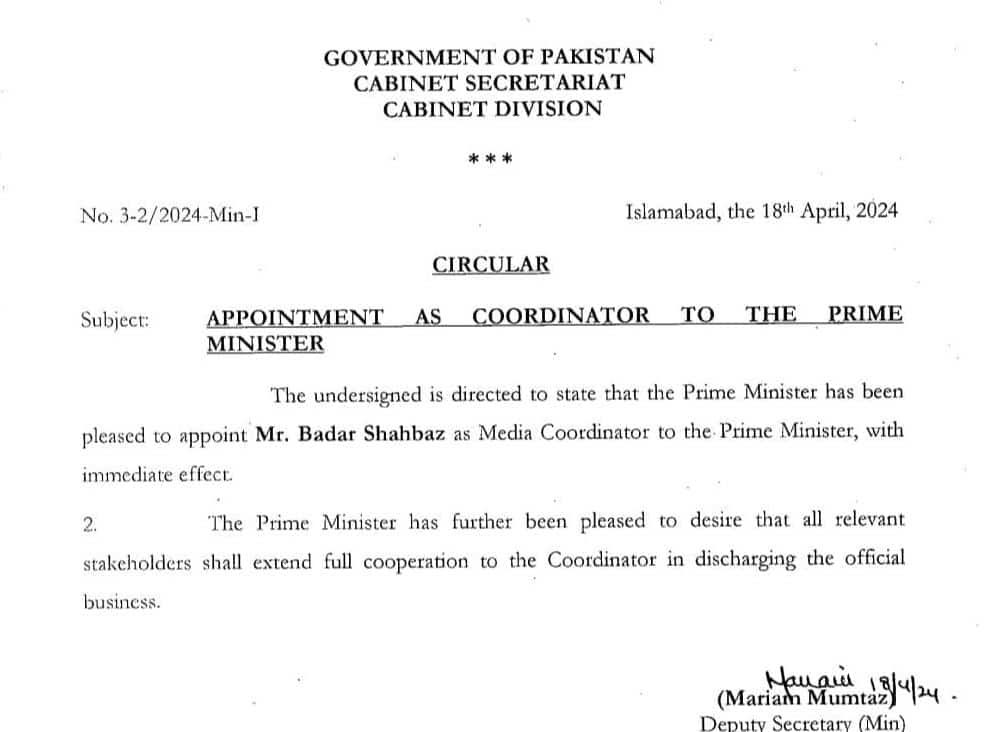 Congratulations Badar Shehbaz Waraich sahib on becoming the Media Coordinator of Prime Minister Mian Shehbaz Sharif... Your efforts and loyalty to Pakistan Muslim League-N are unforgetable and not hidden from anyone...
Weldone...
👌👍
@BSWarraich
@aftabniazi007
@BUTT_566