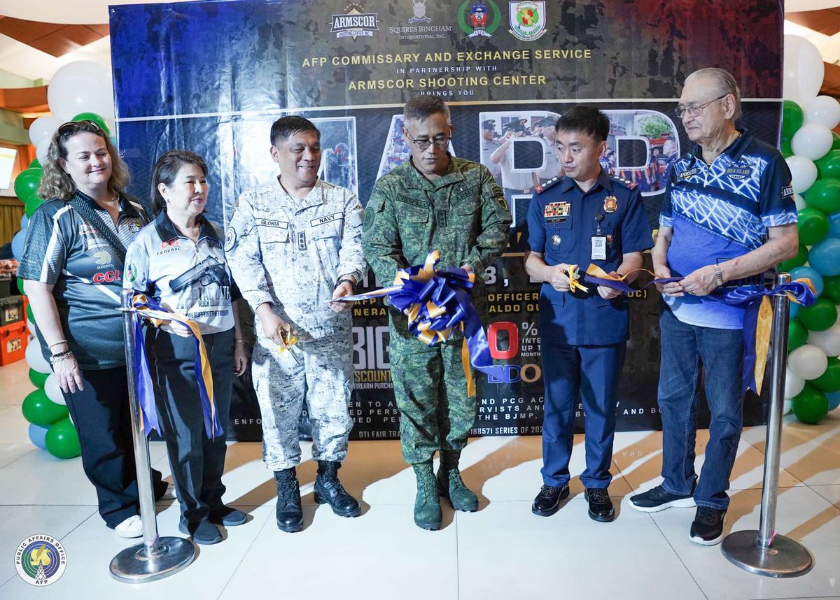 AFPCES, FEO, and ASCI Partnership: expect financial packages for Philippine firearms and ammunition.

Photos by Pfc Carmelotes/PAOAFP

#AFPyoucanTRUST
#OneAFPOnePhilippines 
#StrongAFPStrongPhilippines
