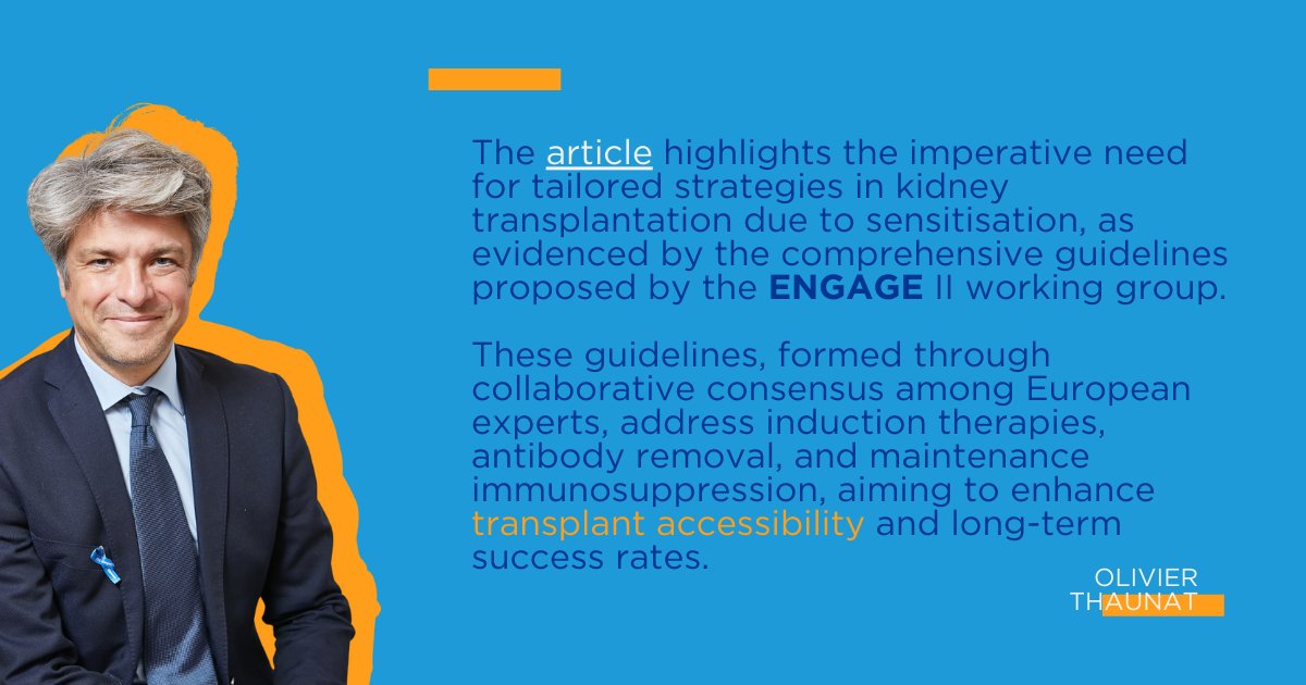 European Consensus on the Management of Sensitized Kidney Transplant Recipients: A Delphi Study 🆕 article from the 𝗘𝗡𝗚𝗔𝗚𝗘 𝗣𝗿𝗼𝗷𝗲𝗰𝘁 The EuropeaN Guidelines for the mAnagement of Graft rEcipients (ENGAGE) is an initiative dedicated to providing a general global view…