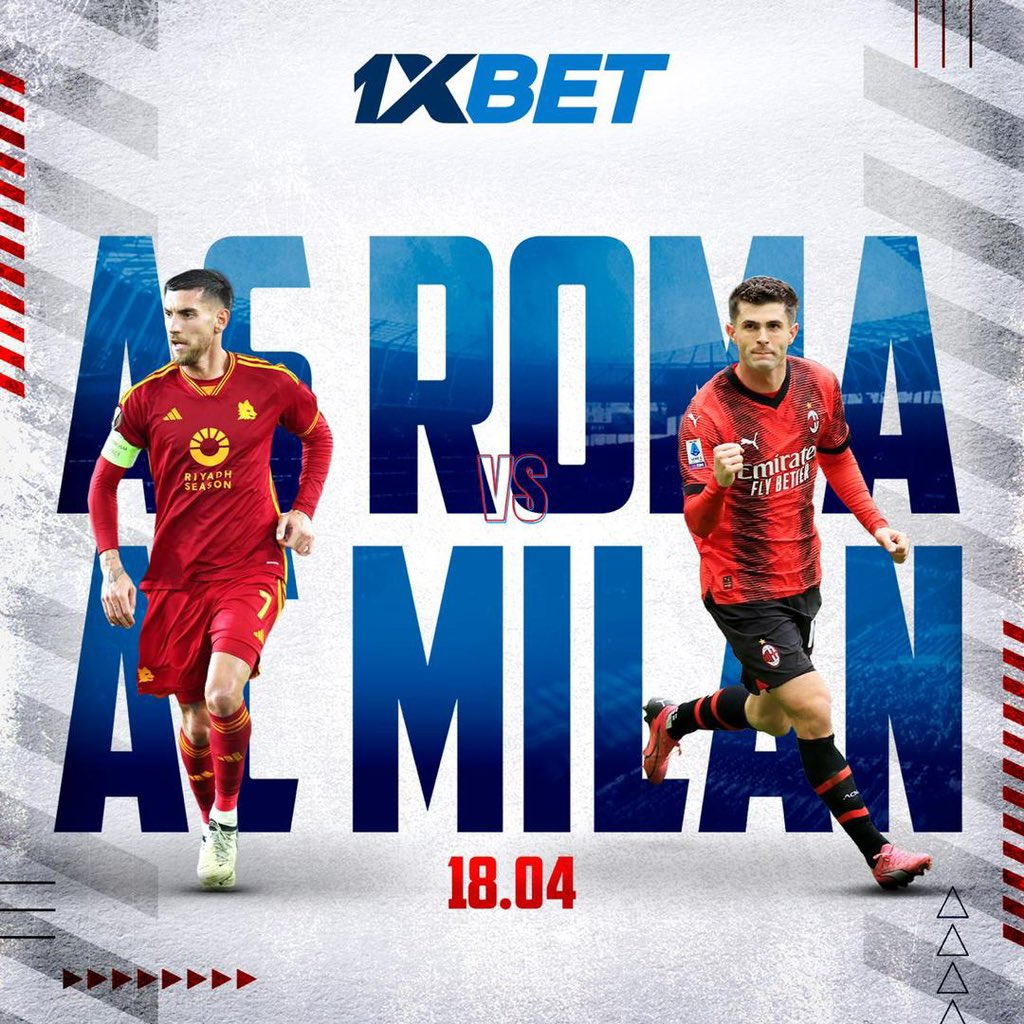 ⚽️🇮🇹 another big game is upon us Does AC Milan have a chance to deal with the confident Romans, Who is your bet on? Bet on Europa League and feel the rhythm of European football at 1xBet>>> bit.ly/493DX1Q Promo code: DXN1x2024