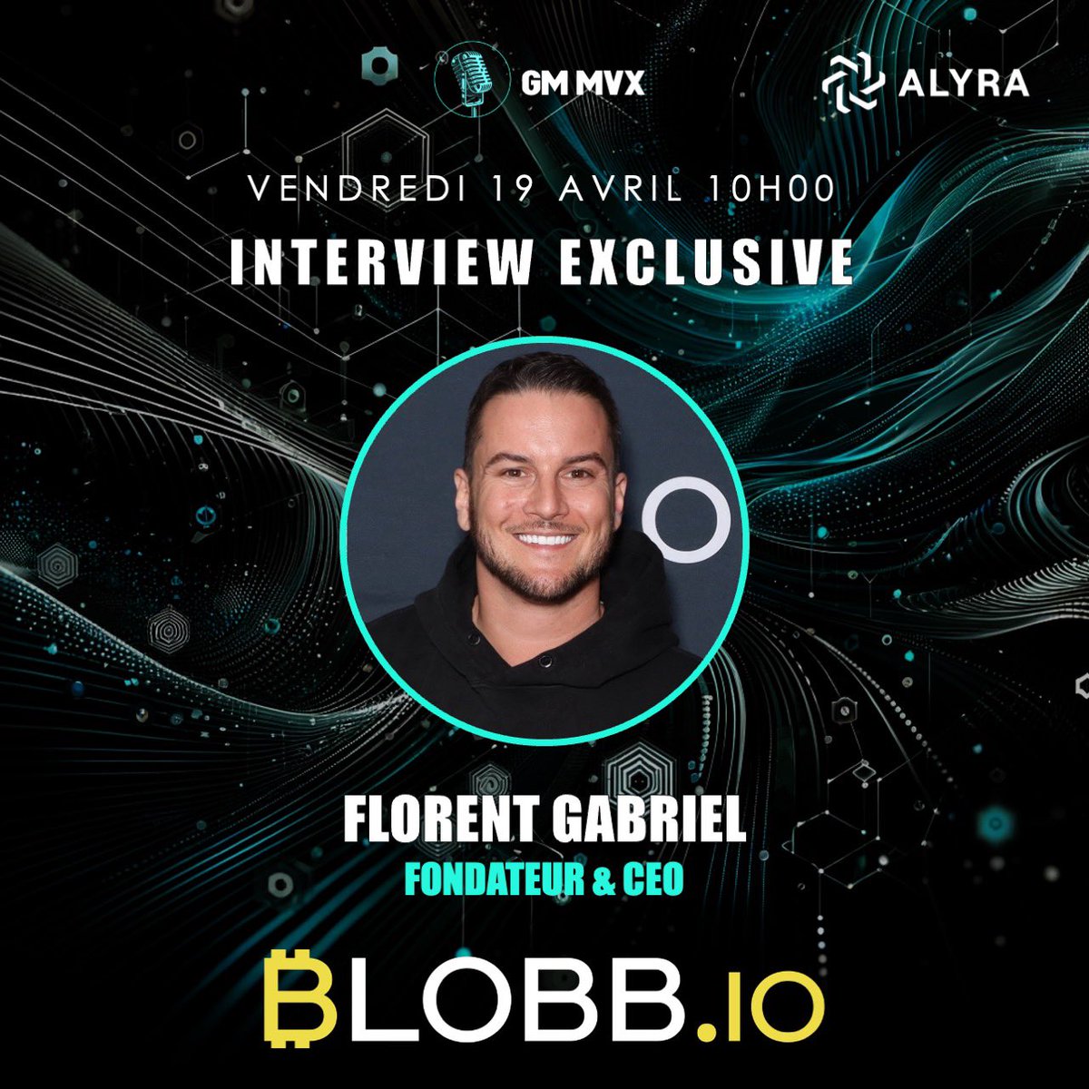 🎙️🔥 Dans GM MvX demain à 10h, je recevrai @FlowRent_21M, co-fondateur de @blobb_io & expert en mining de #Bitcoin !

Il nous racontera son parcours, l'évolution du marché du minage de Bitcoin et répondra à toutes vos questions sur le halving.

RT & mettez un rappel 👇