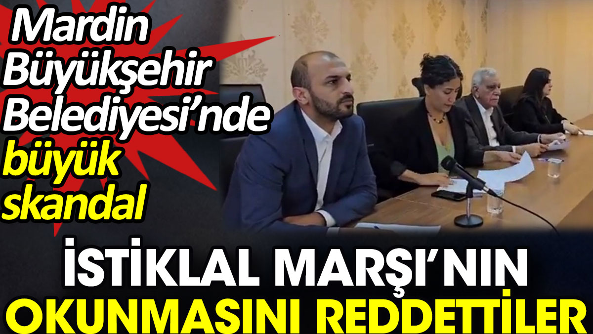 Mardin Büyükşehir Belediyesi’nde büyük skandal İstiklal Marşı’nın okunmasını reddettiler yenicaggazetesi.com.tr/istiklal-marsi…